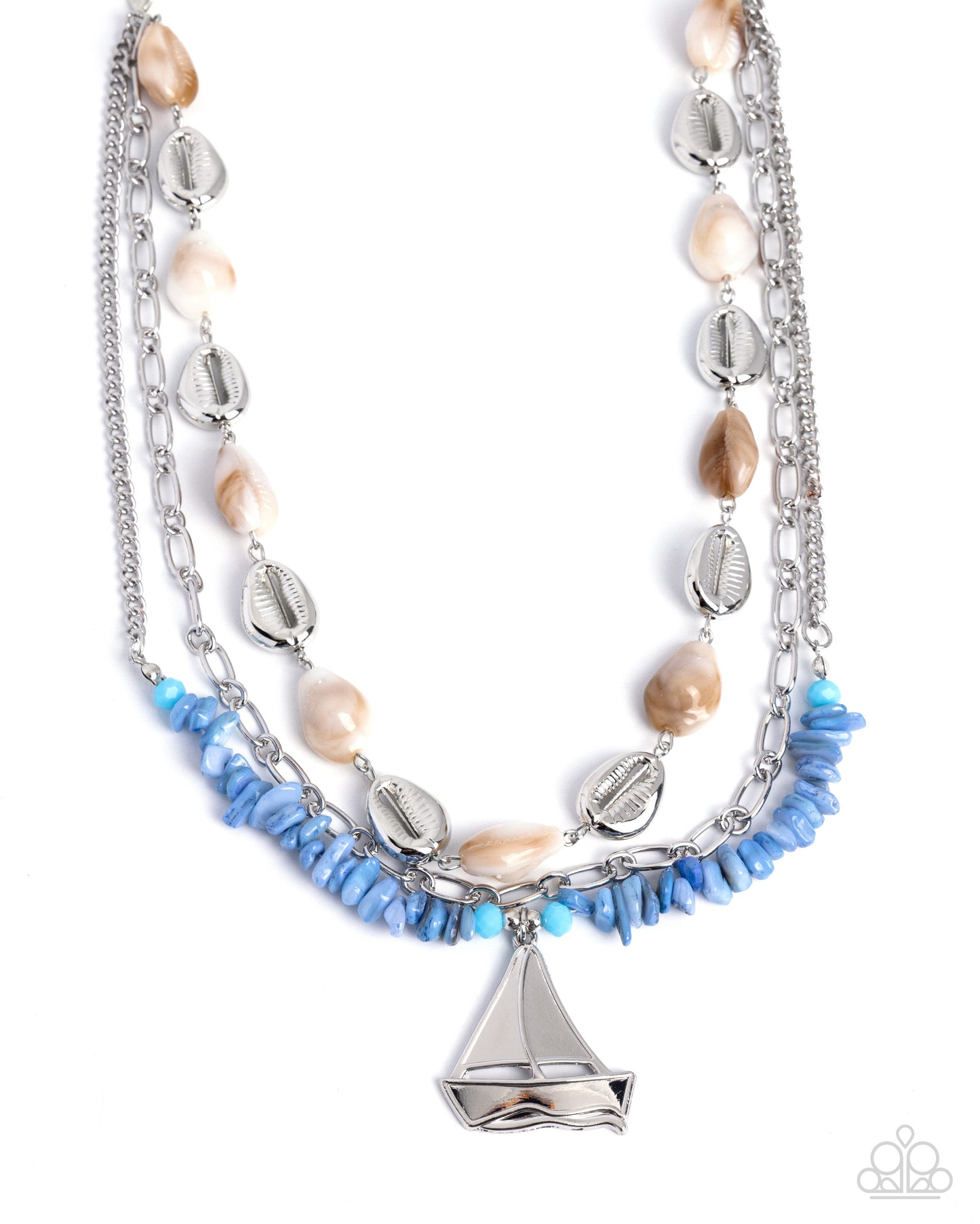 Sailboat Season - blue - Paparazzi necklace