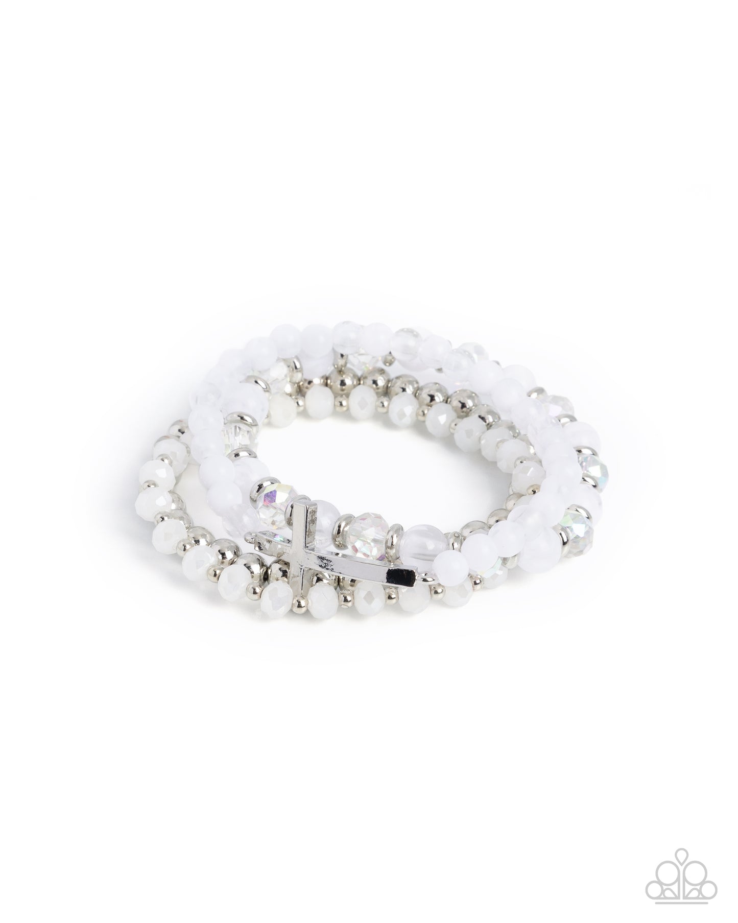 Sanctified Stack - white - Paparazzi bracelet