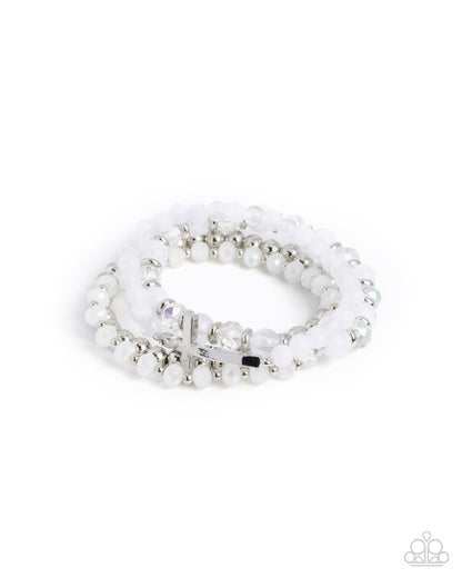 Sanctified Stack - white - Paparazzi bracelet