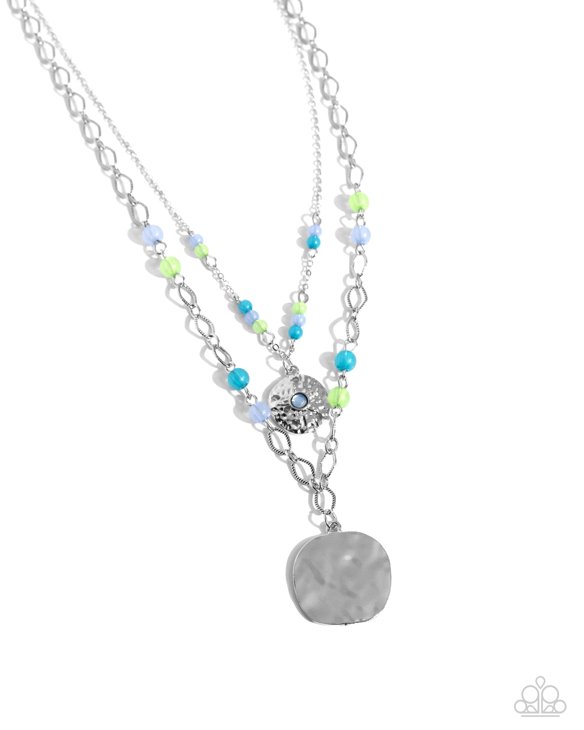 Sand Dollar Season - blue - Paparazzi necklace