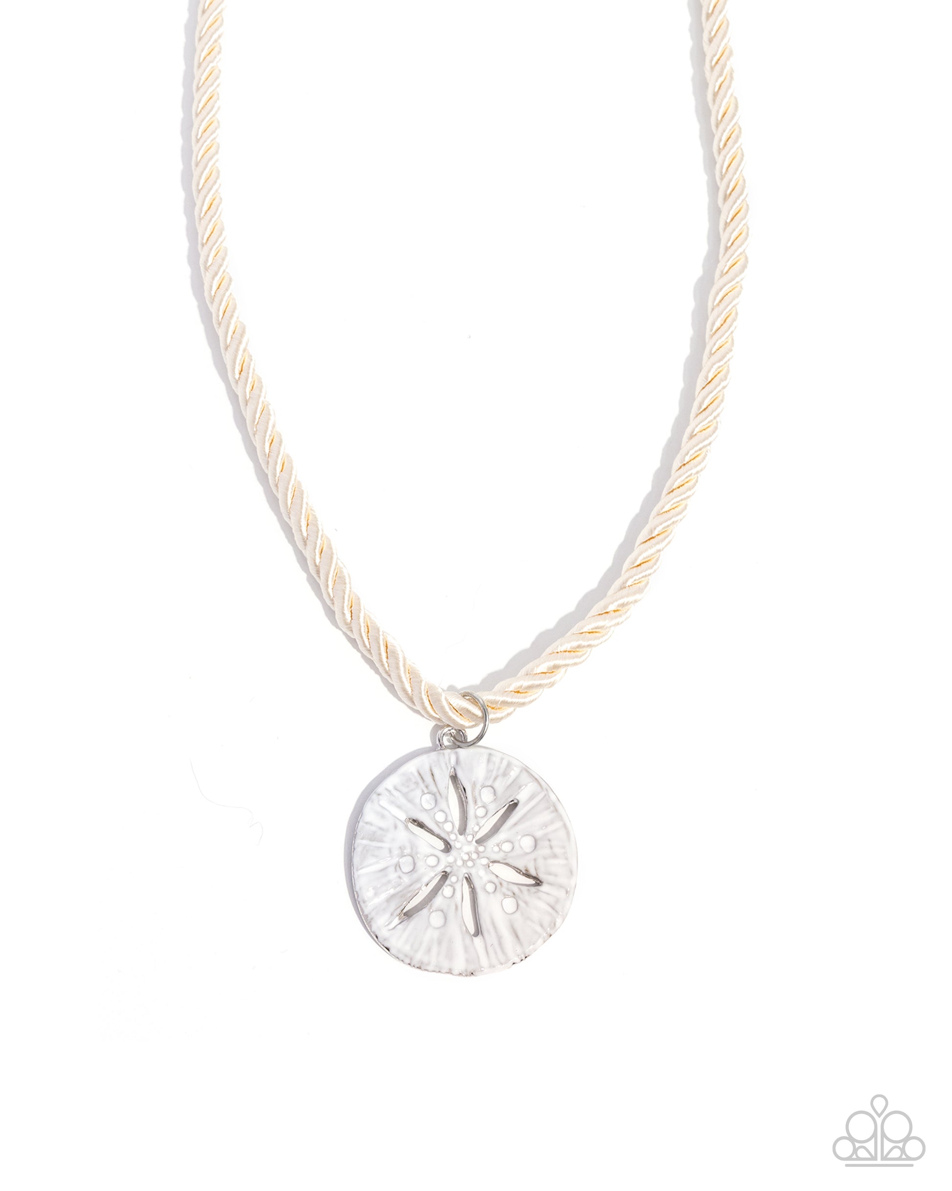 Sand Dollar Serendipity - white - Paparazzi necklace