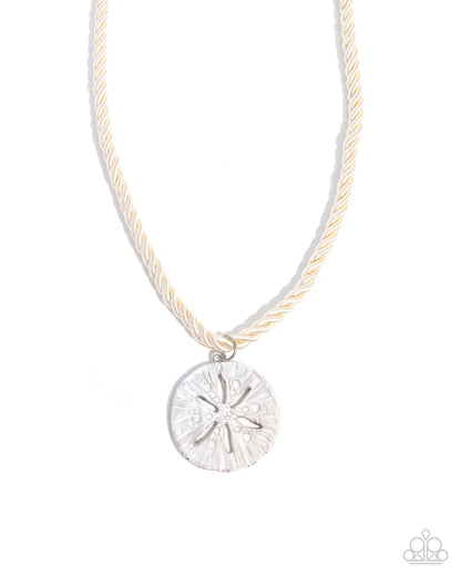 Sand Dollar Serendipity - white - Paparazzi necklace