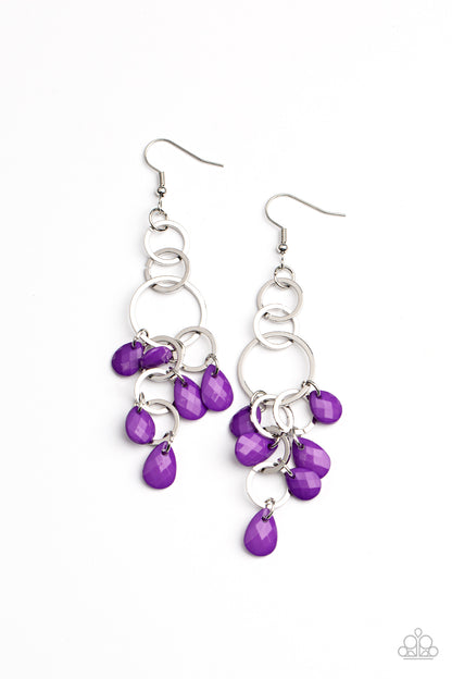 Sandcastle Sunset - purple - Paparazzi earrings