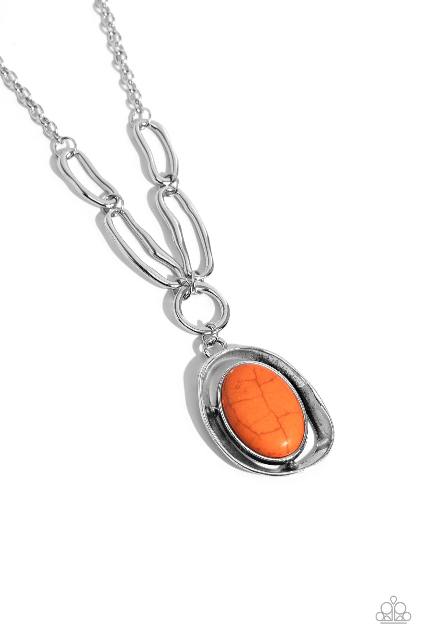 Sandstone Stroll - orange - Paparazzi necklace