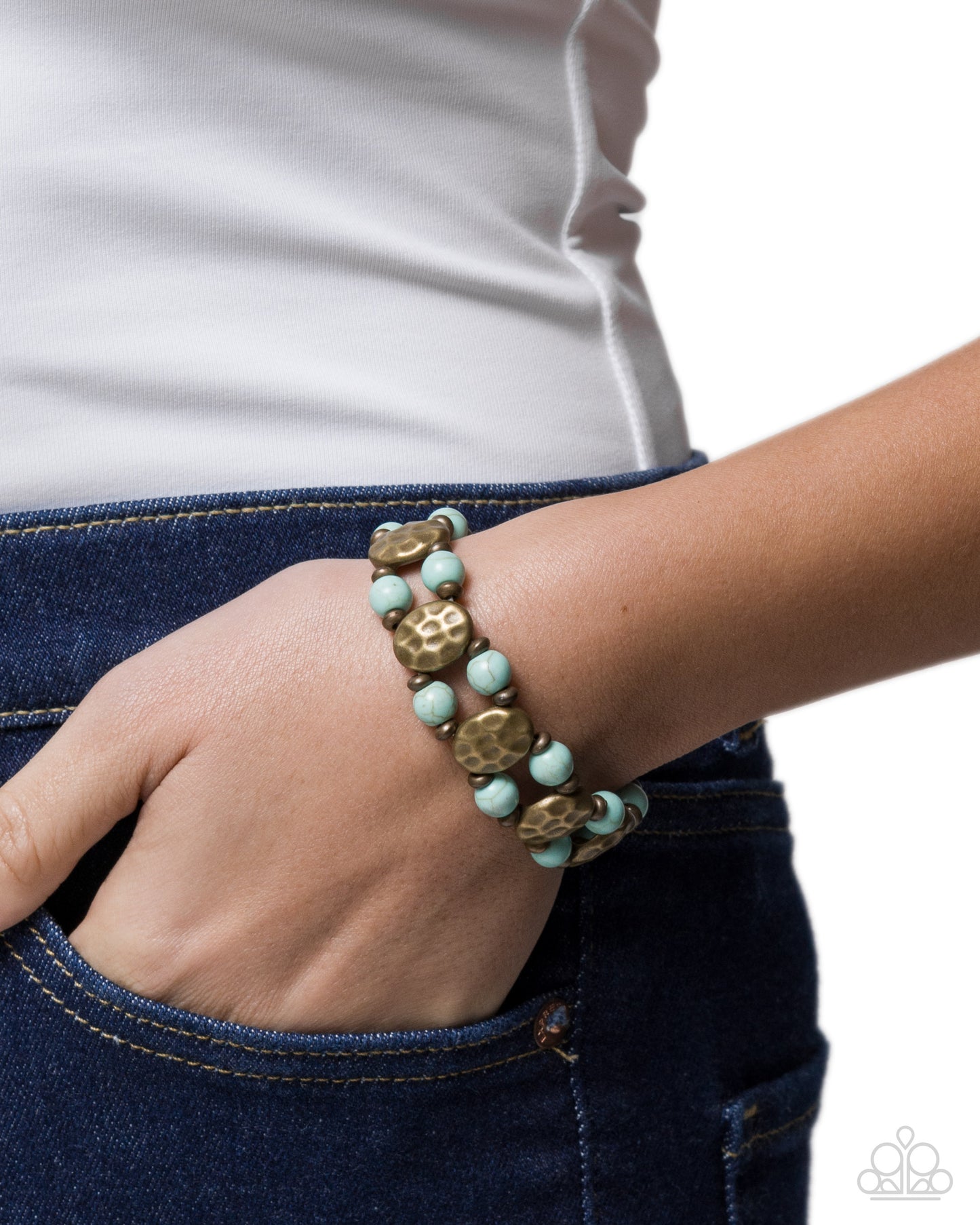 Santa Fe Scope - brass - Paparazzi bracelet