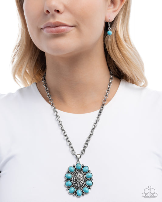 Santa Fe Score - blue - Paparazzi necklace
