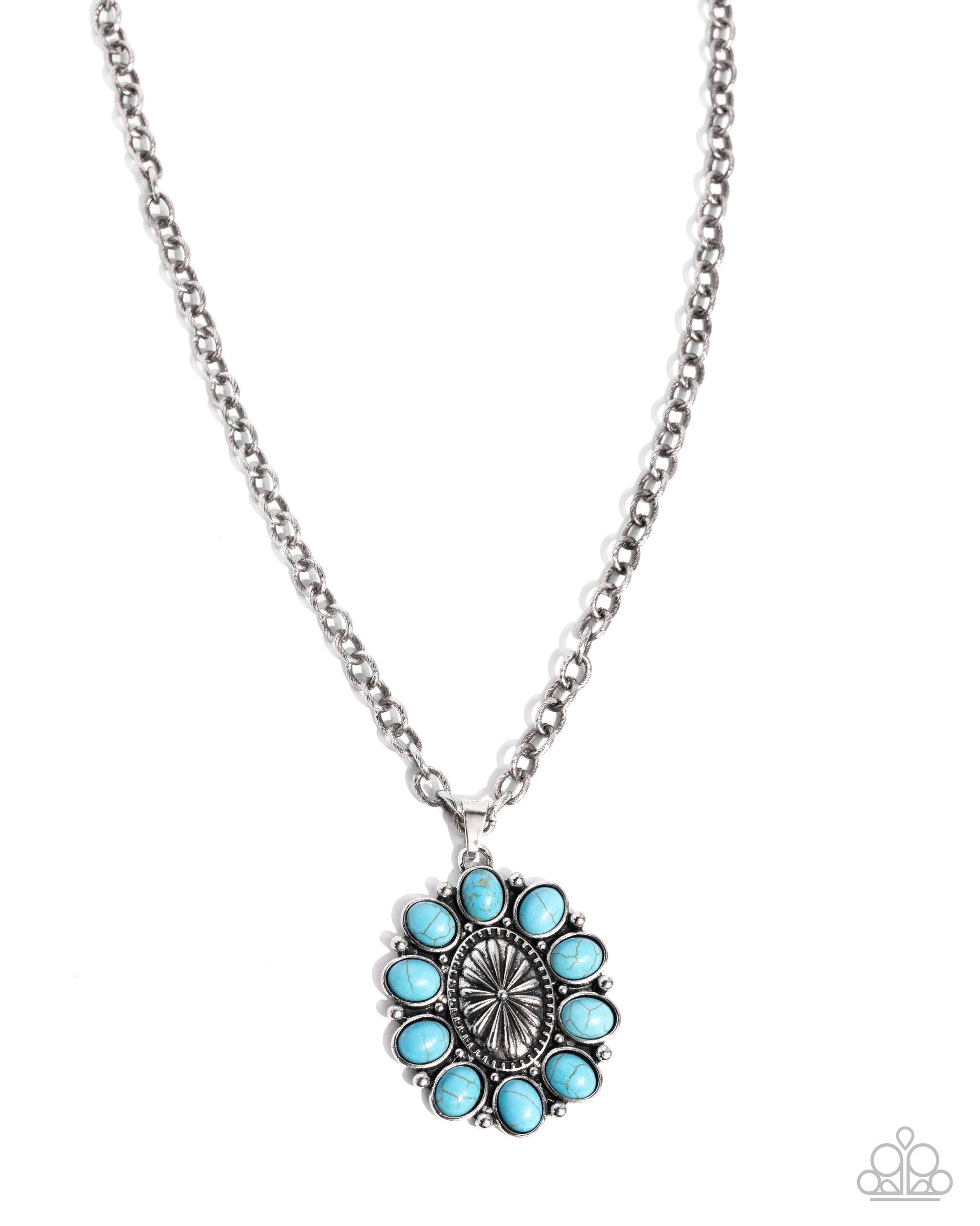 Santa Fe Score - blue - Paparazzi necklace