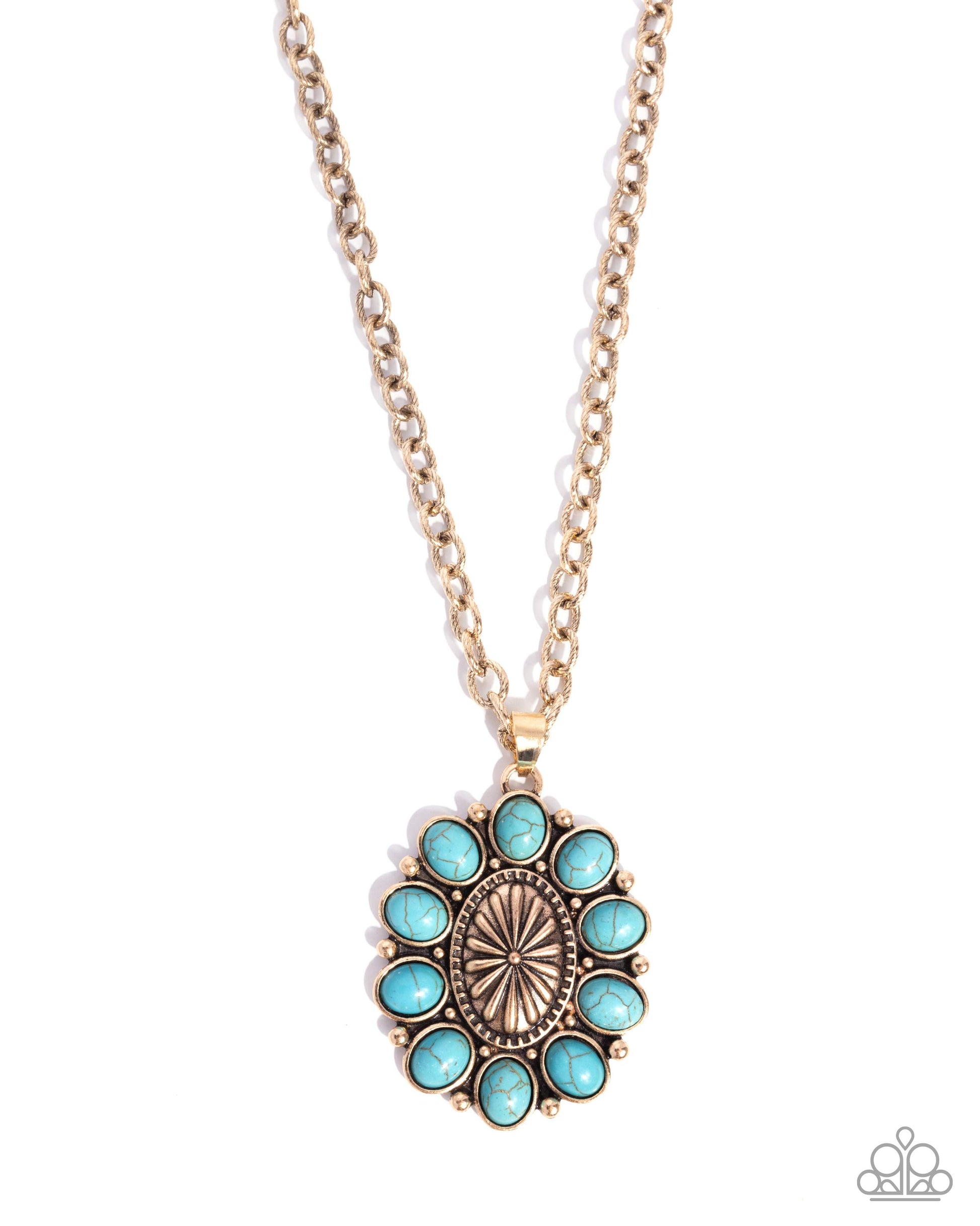 Santa Fe Score - gold - Paparazzi necklace