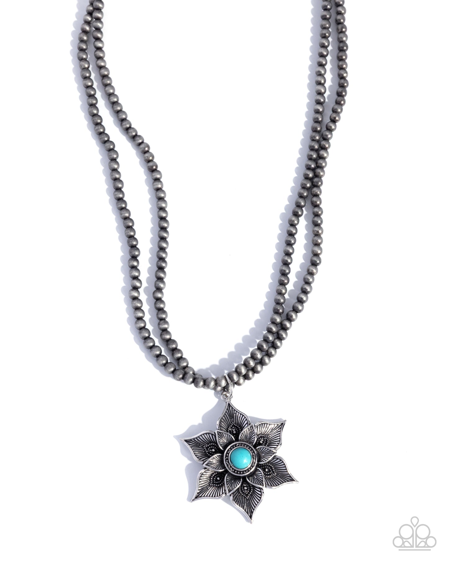 Santa Fe Socialite - blue - Paparazzi necklace