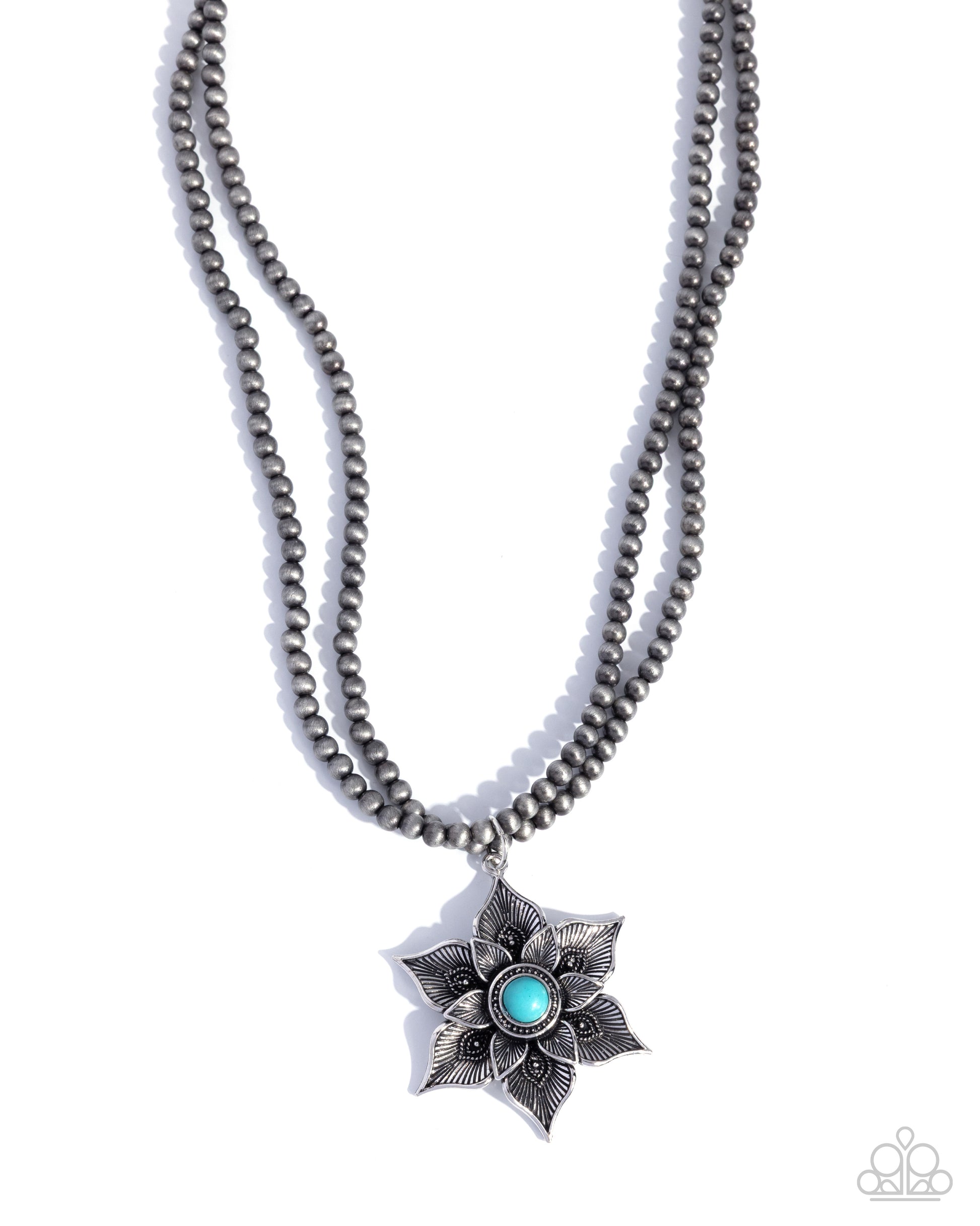 Santa Fe Socialite - blue - Paparazzi necklace