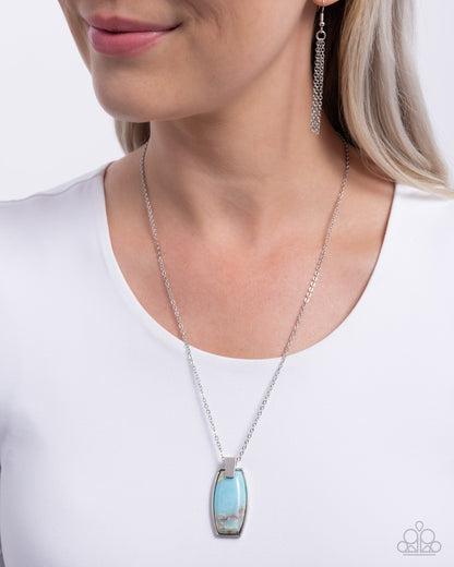 Santa Fe Someday - blue - Paparazzi necklace