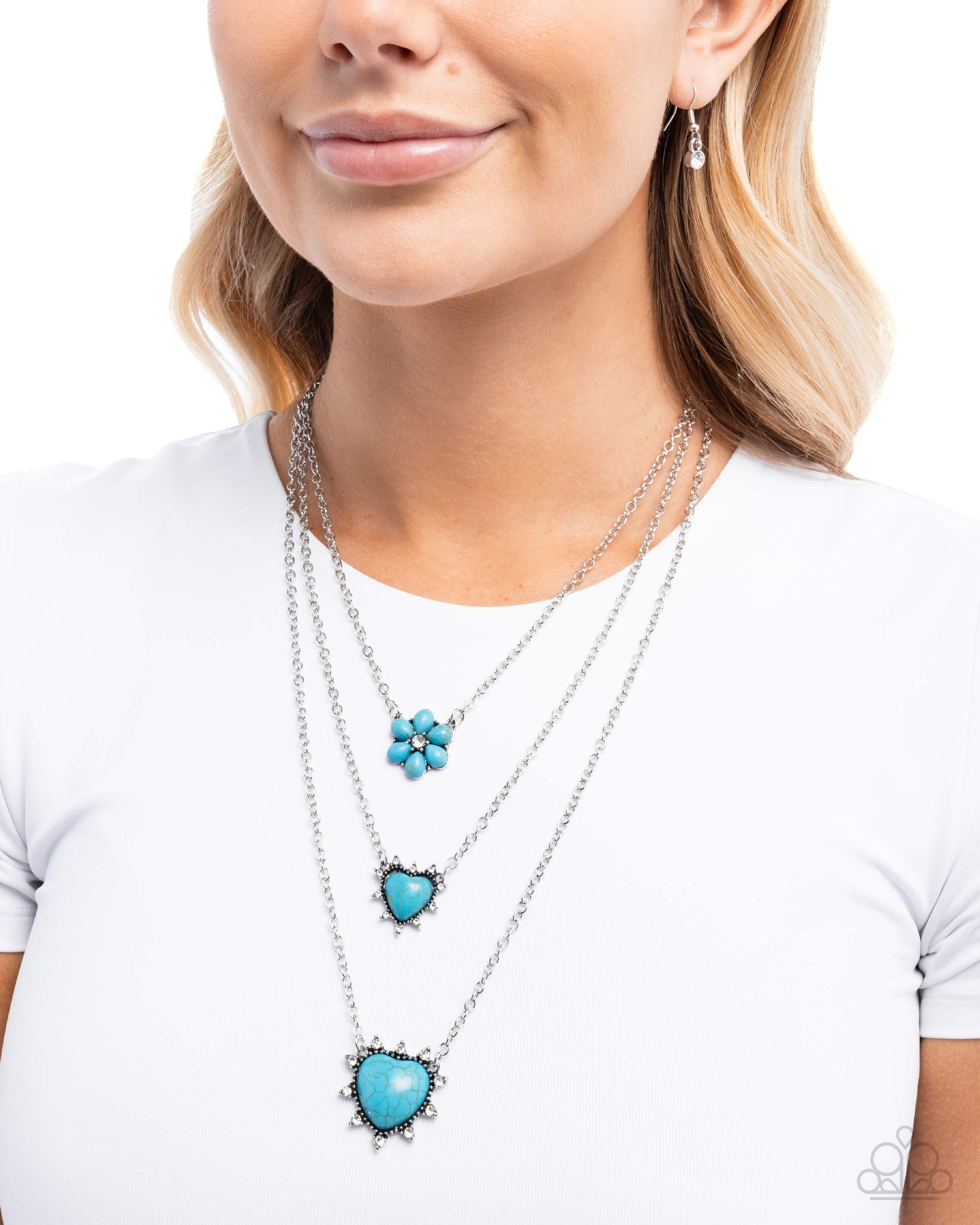 Santa Fe Spar - blue - Paparazzi necklace