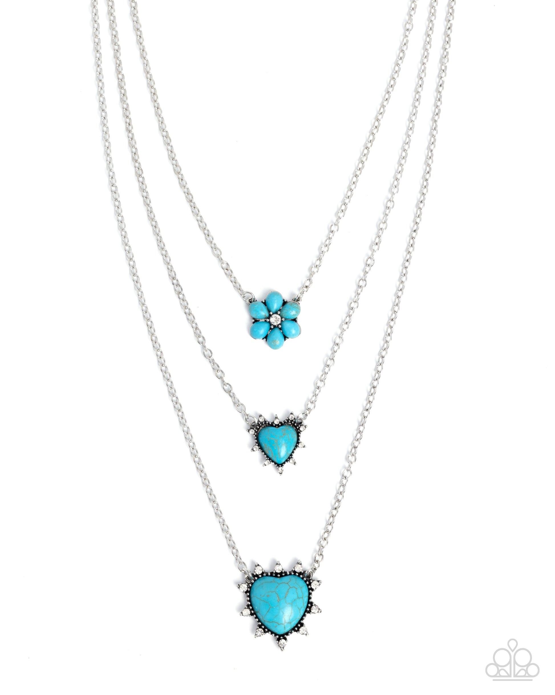 Santa Fe Spar - blue - Paparazzi necklace
