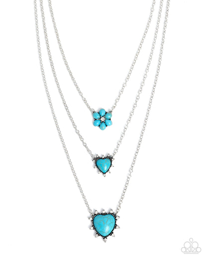 Santa Fe Spar - blue - Paparazzi necklace