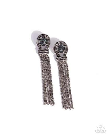 Santa Fe Spell - black - Paparazzi earrings