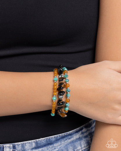 Santa Fe Stacks - black - Paparazzi bracelet