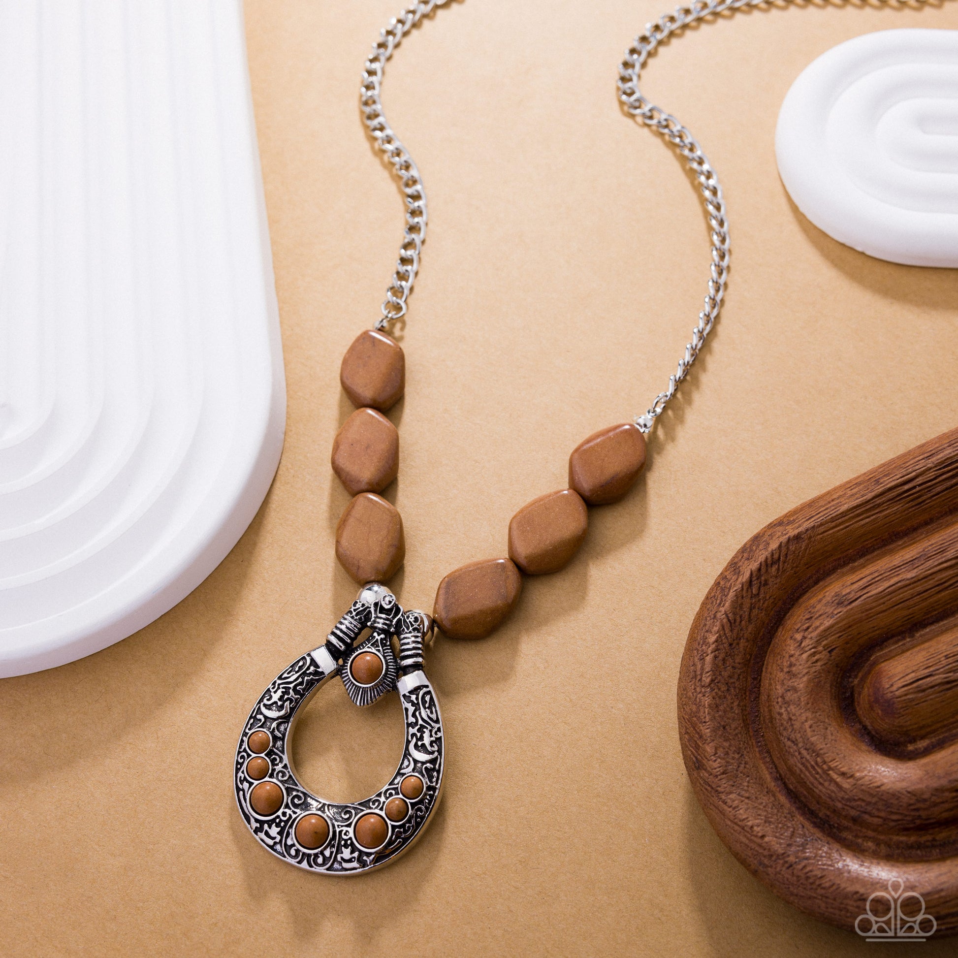 Santa Fe Superstition - brown - Paparazzi necklace