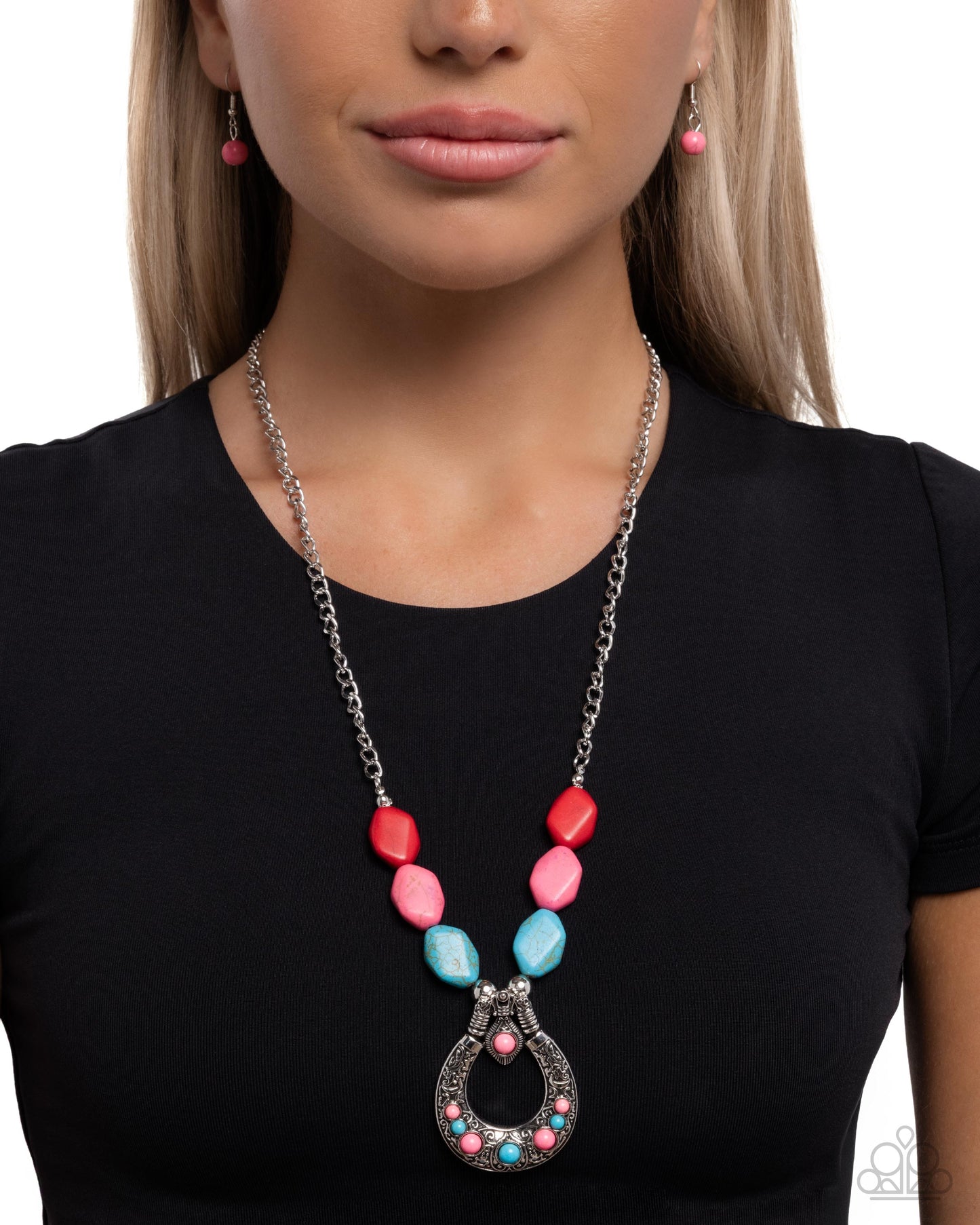 Santa Fe Superstition - pink - Paparazzi necklace
