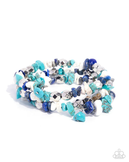 Santa Fe Surrender - blue - Paparazzi bracelet