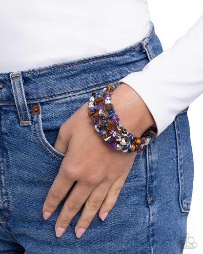 Santa Fe Surrender - purple - Paparazzi bracelet