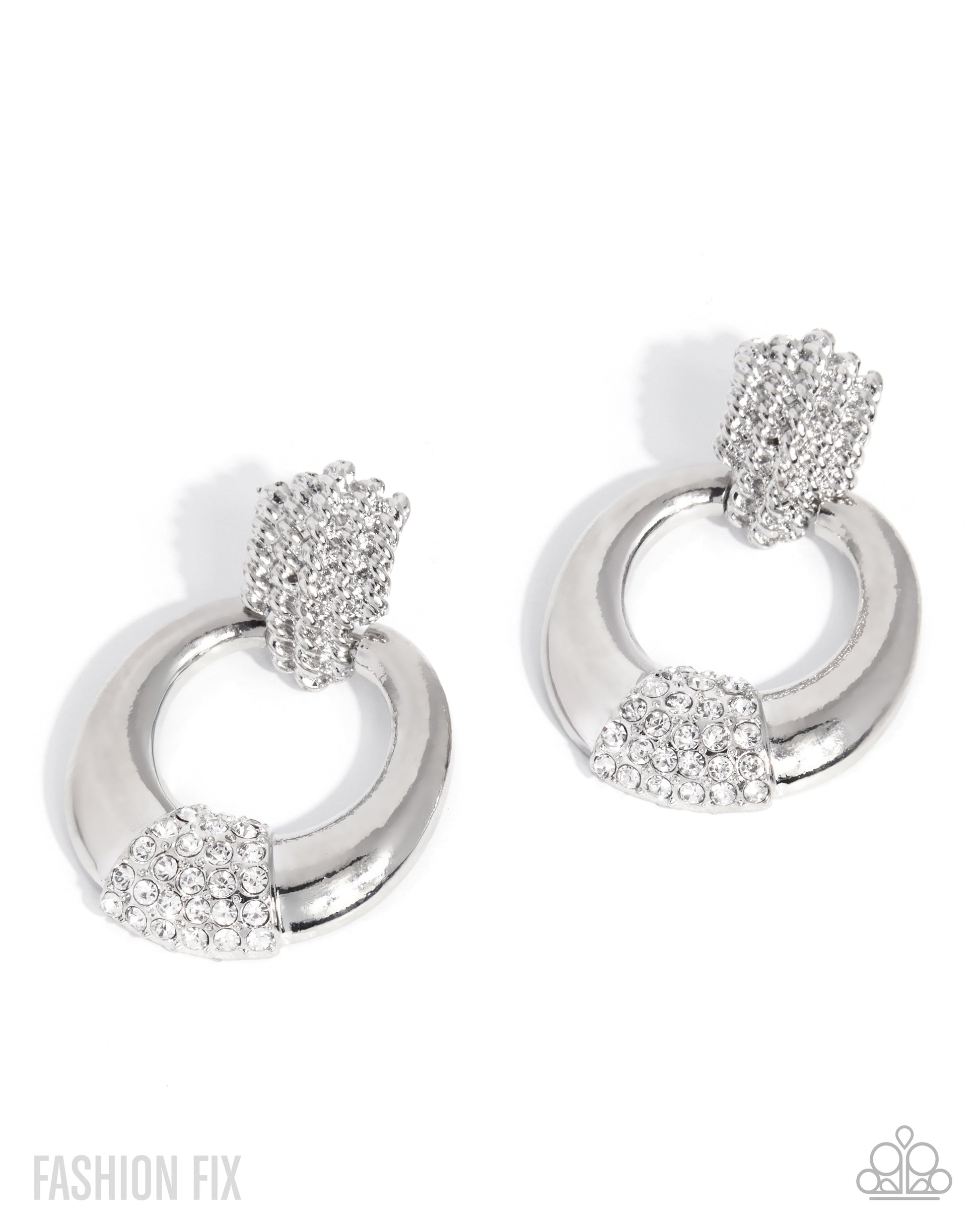 Sass Of The Day - white - Paparazzi earrings