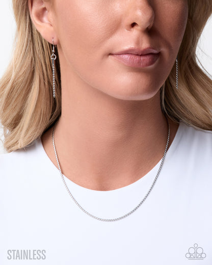Sassy Splendor - silver - Paparazzi necklace