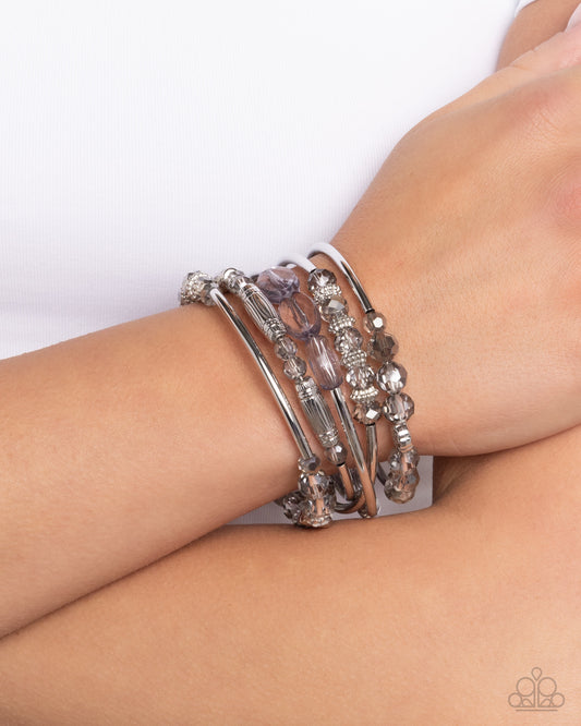 Sassy Stack - silver - Paparazzi bracelet