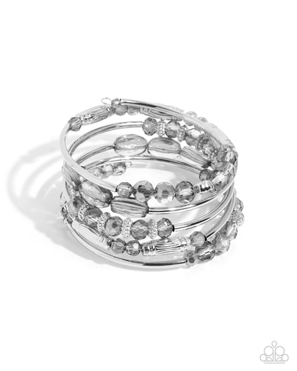 Sassy Stack - silver - Paparazzi bracelet