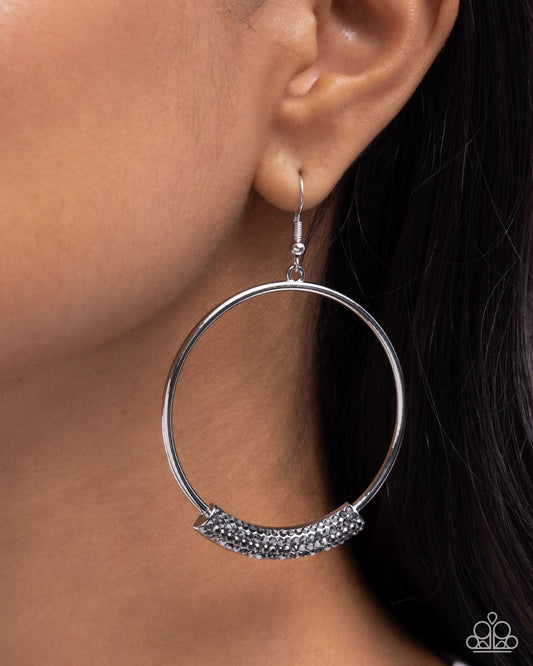 Sassy Story - silver - Paparazzi earrings