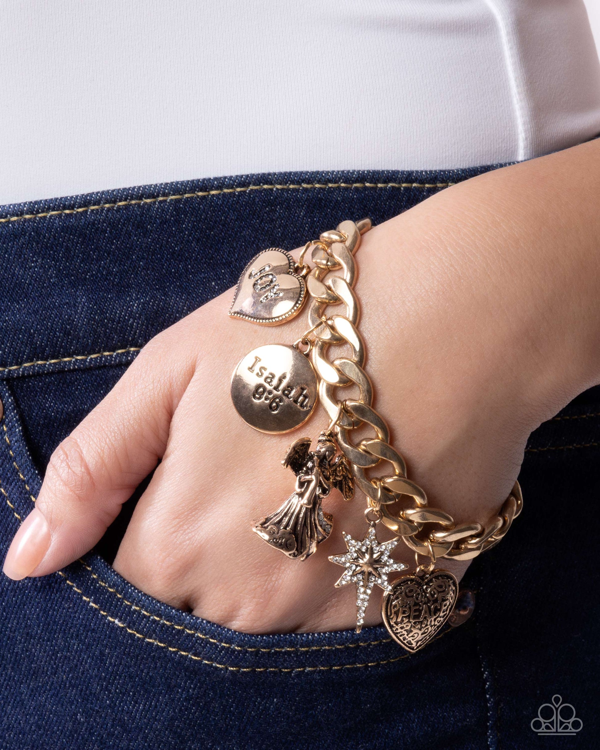 Savior is Born - gold - Paparazzi bracelet