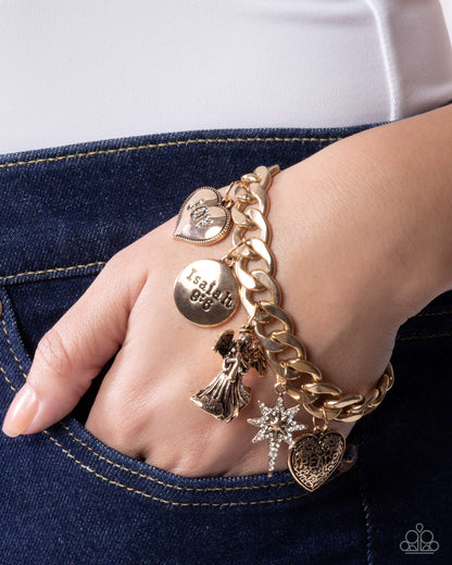Savior is Born - gold - Paparazzi bracelet