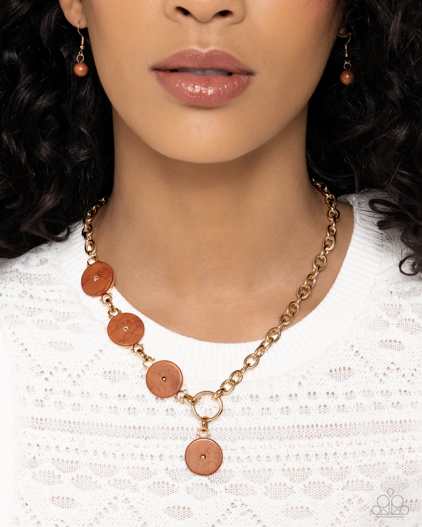 Savory Stone - brown - Paparazzi necklace