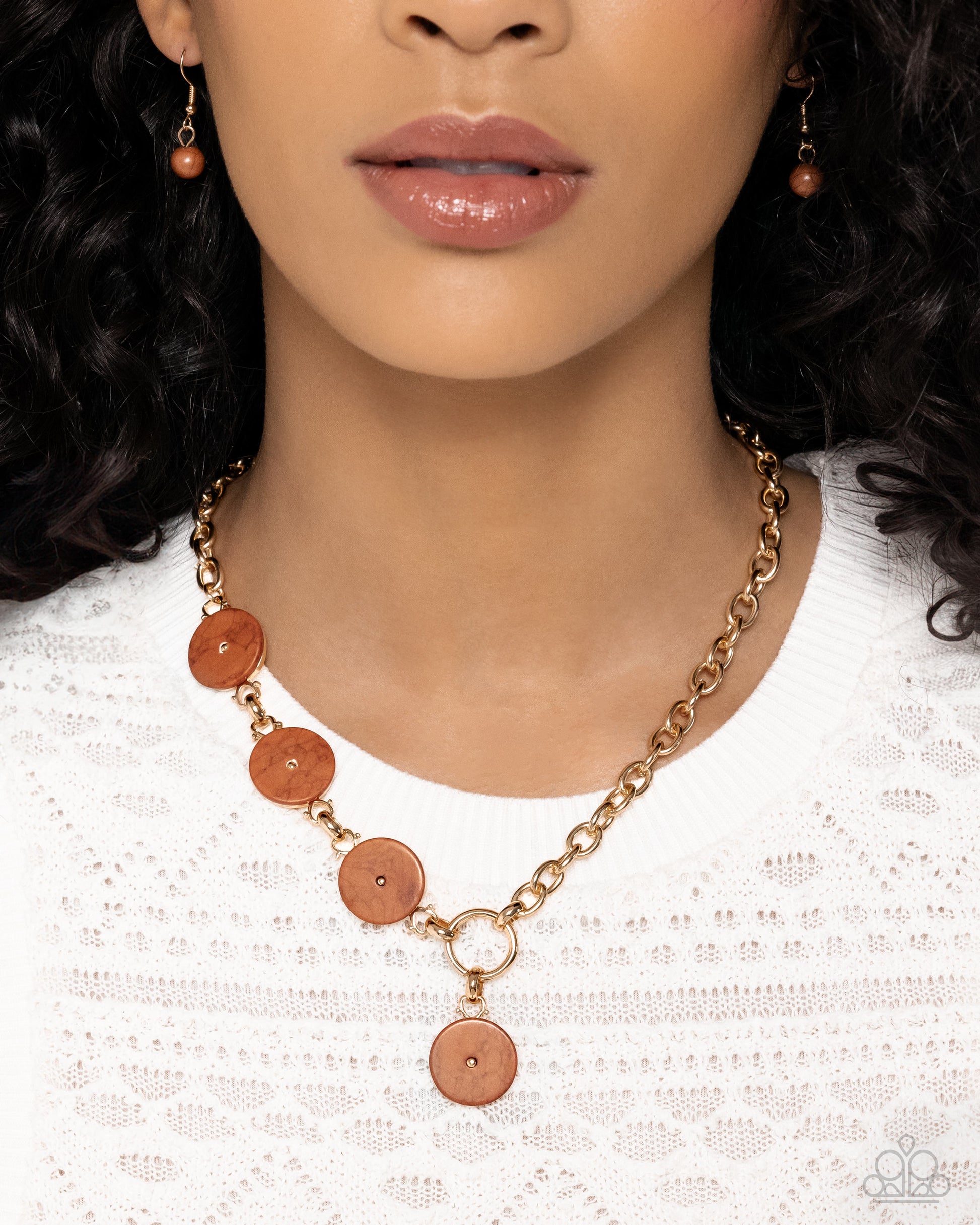 Savory Stone - brown - Paparazzi necklace