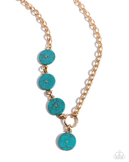 Savory Stone - gold - Paparazzi necklace