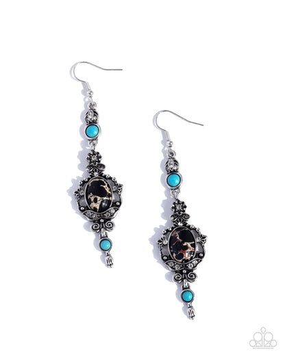 Savvy Sway - black - Paparazzi earrings
