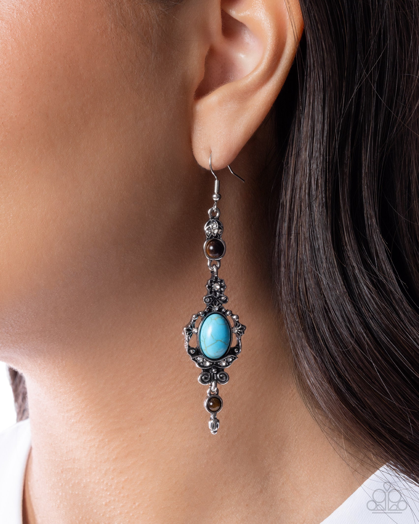 Savvy Sway - blue - Paparazzi earrings