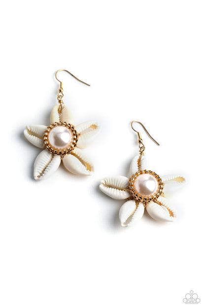 Say Seas - gold - Paparazzi earrings