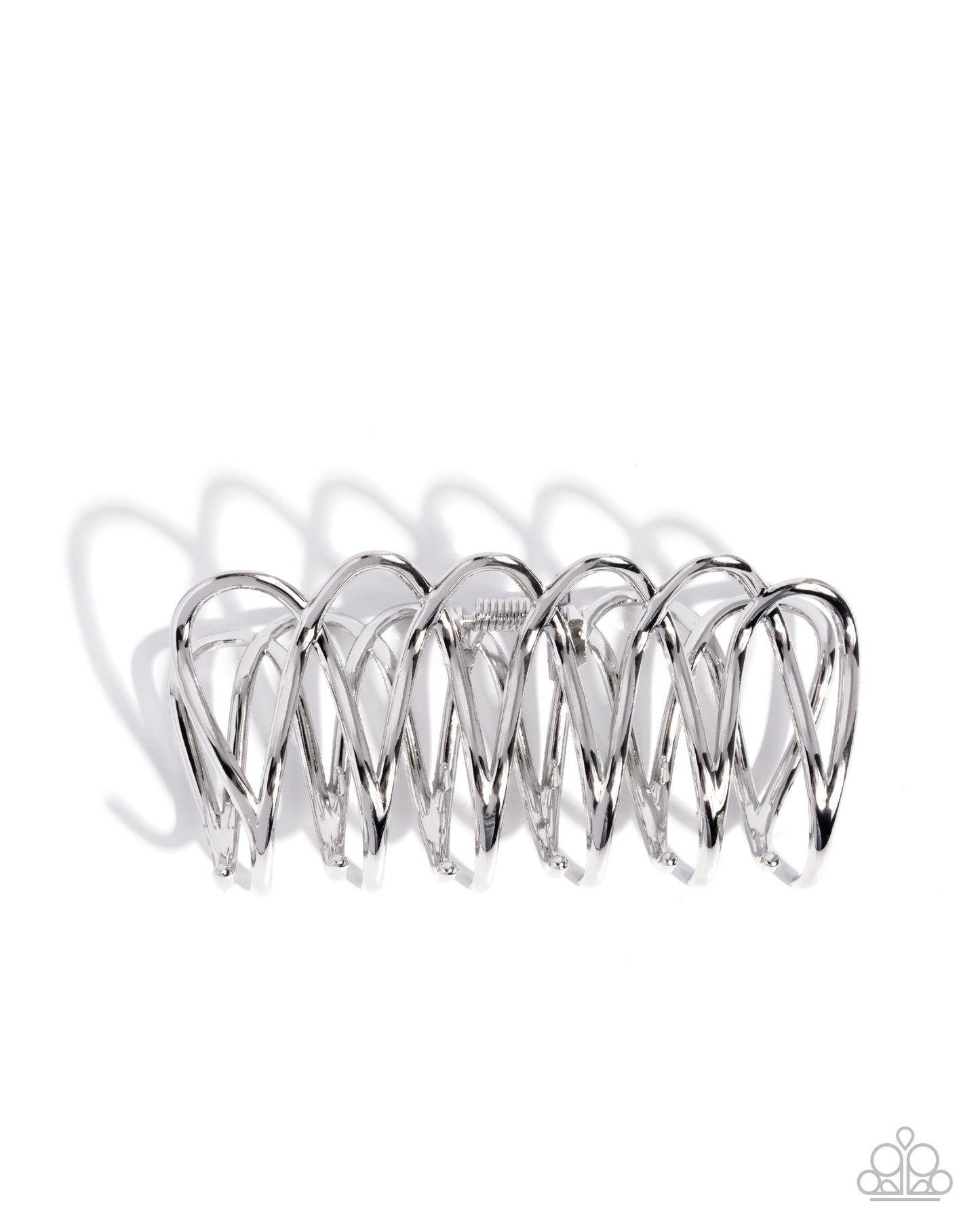 Scalloped Showstopper - silver - Paparazzi hair clip