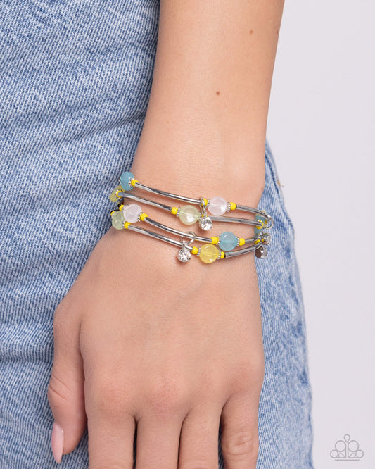 Scattered Sheen - yellow - Paparazzi bracelet