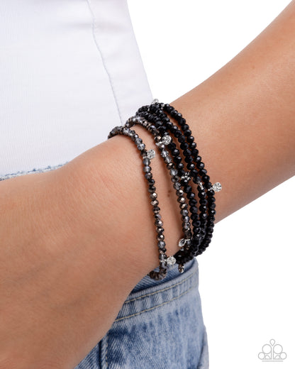Scattered Sparkle - black - Paparazzi bracelet