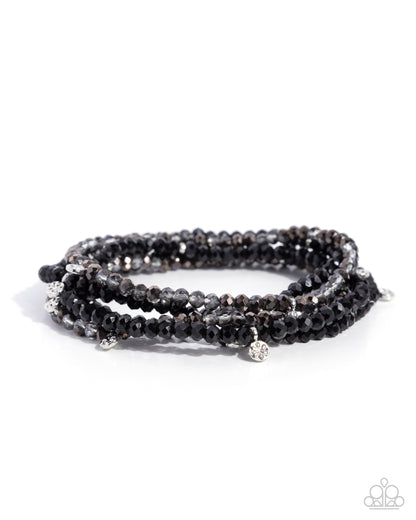 Scattered Sparkle - black - Paparazzi bracelet