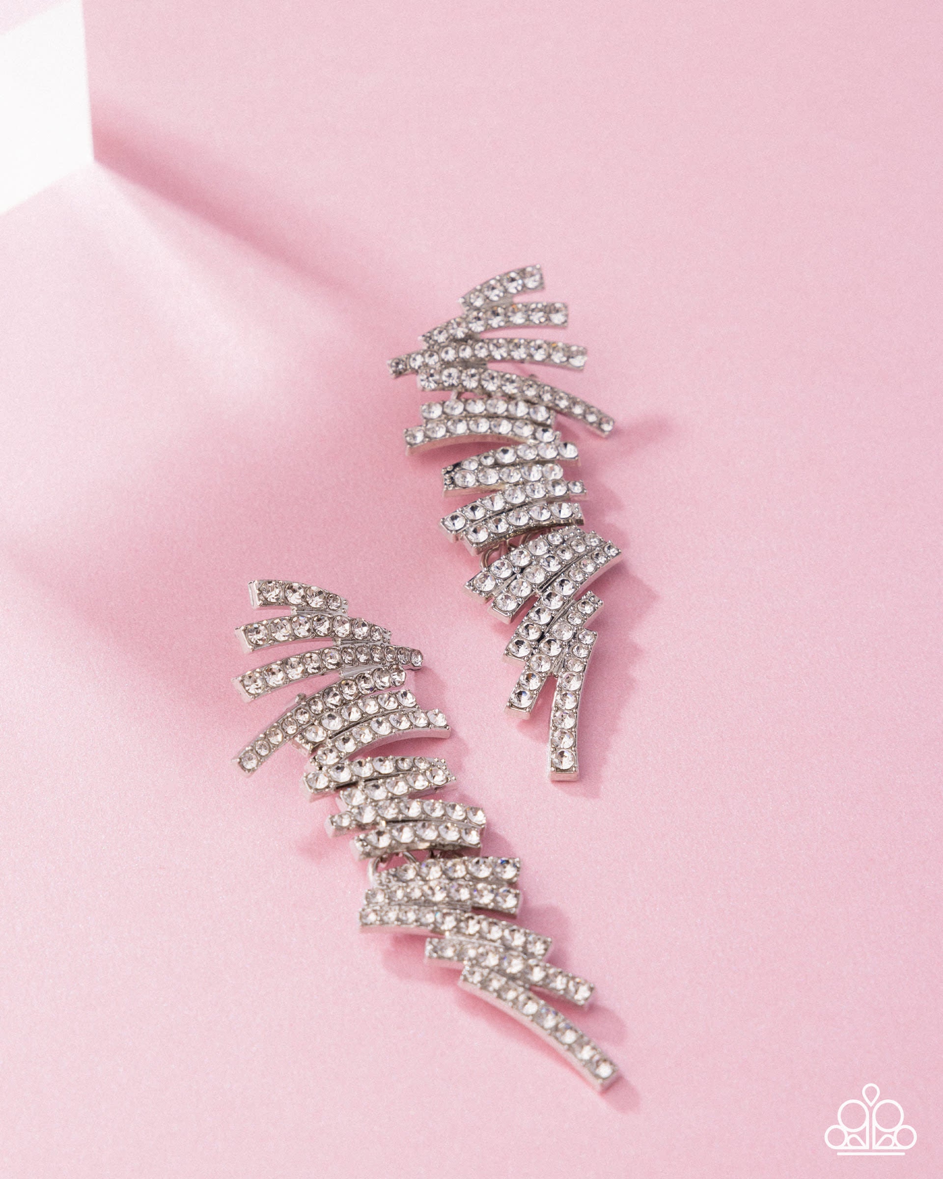 Scattered Surety - white - Paparazzi earrings