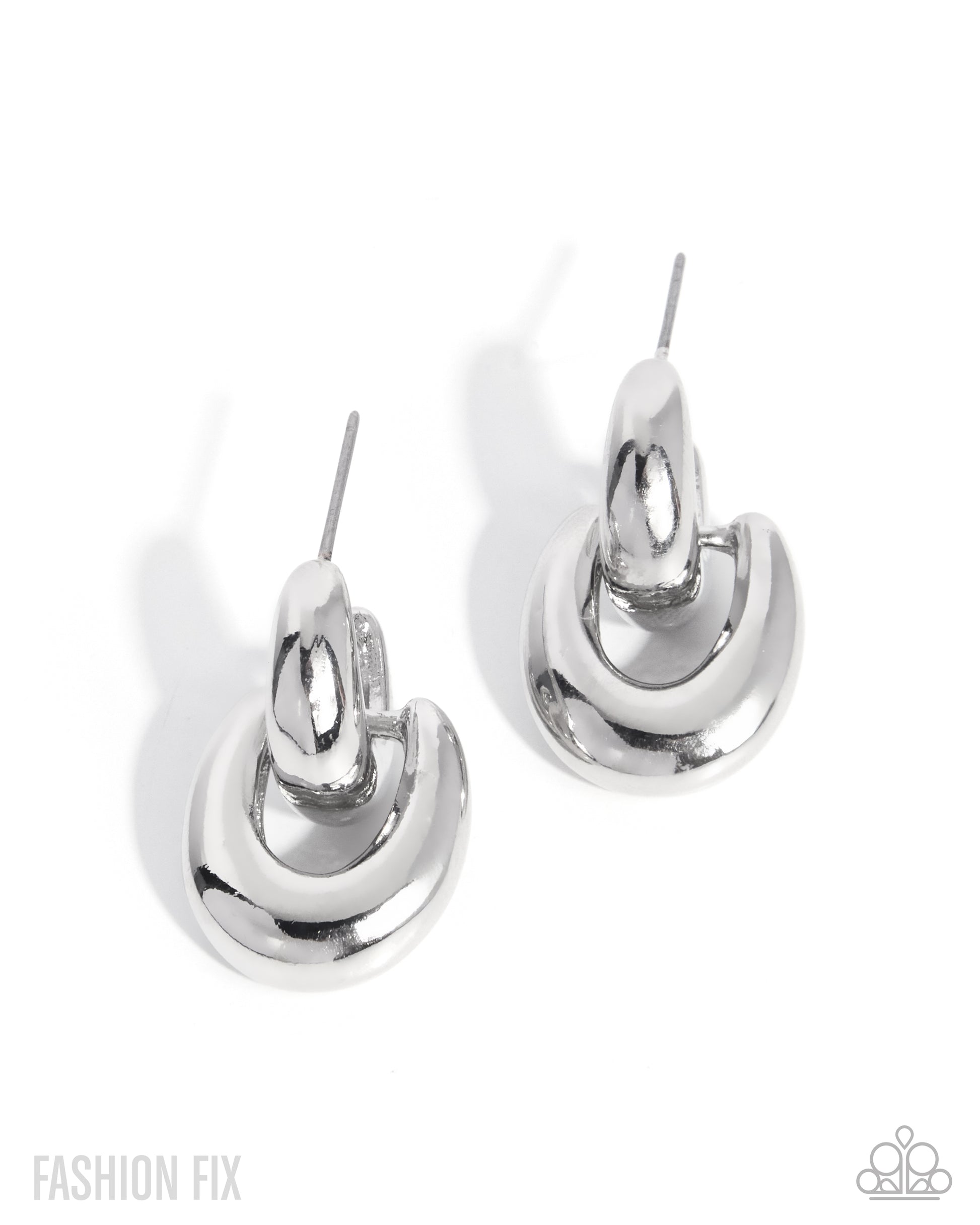 Scheduled Study - silver - Paparazzi earrings