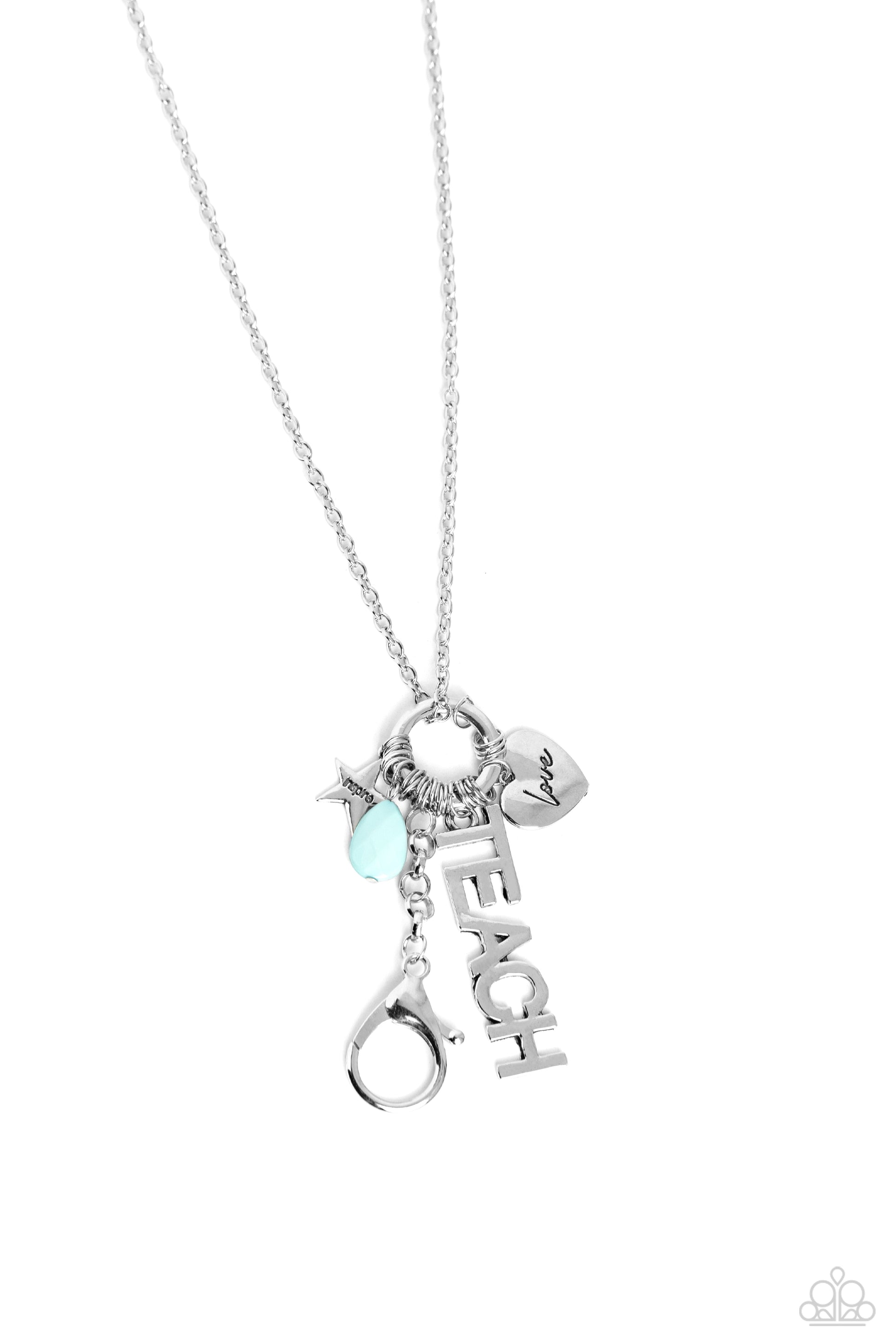 School Teacher - blue - Paparazzi LANYARD necklace