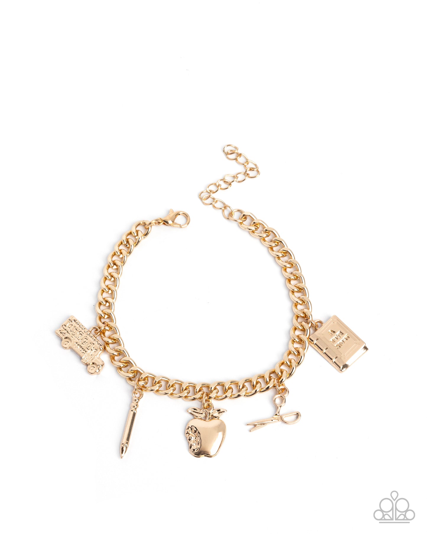 School is in Session - gold - Paparazzi bracelet
