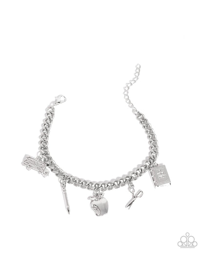 School is in Session - silver - Paparazzi bracelet