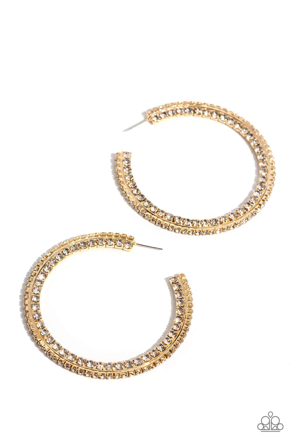 Scintillating Sass - gold - Paparazzi earrings