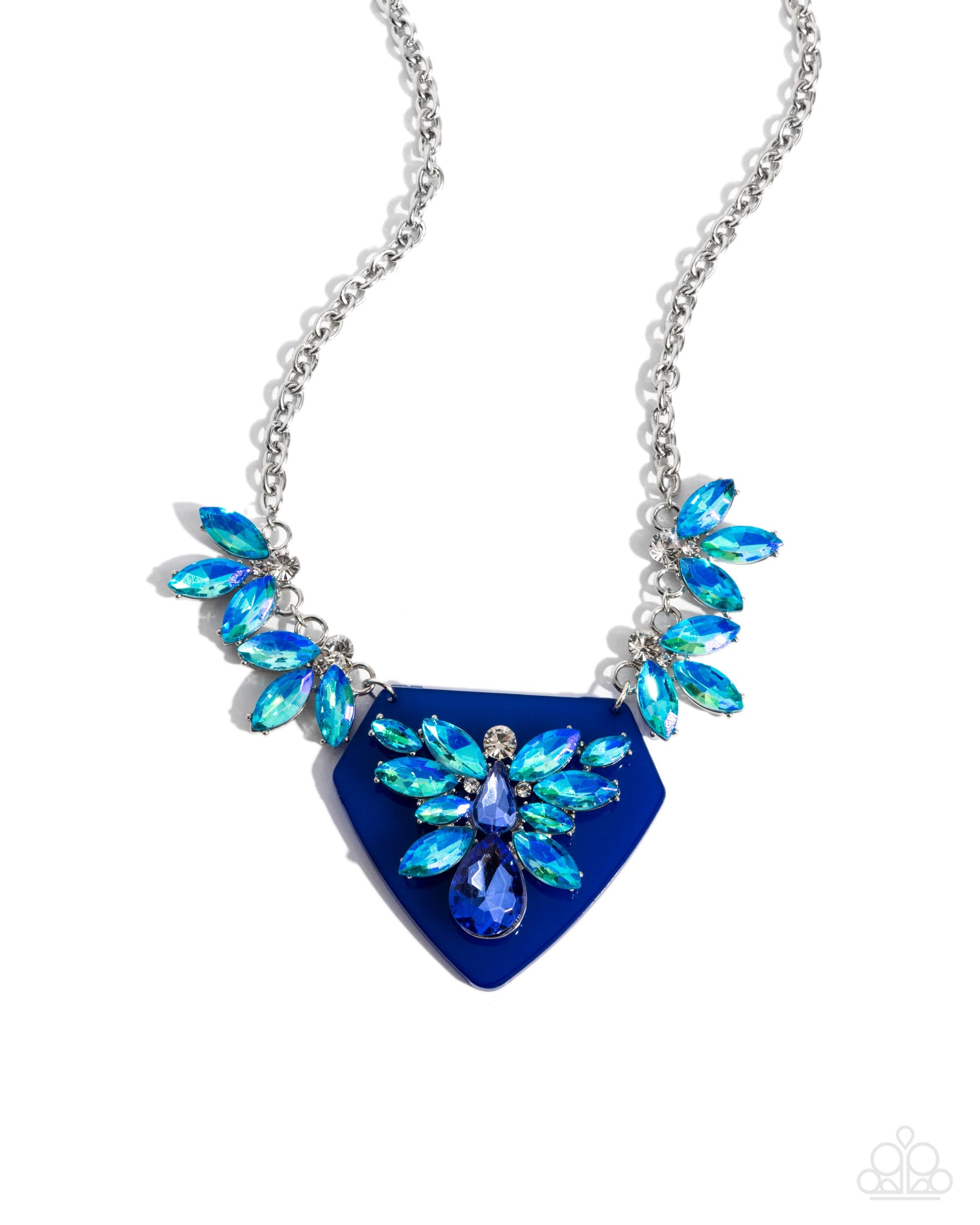 Scintillating Shield - blue - Paparazzi necklace