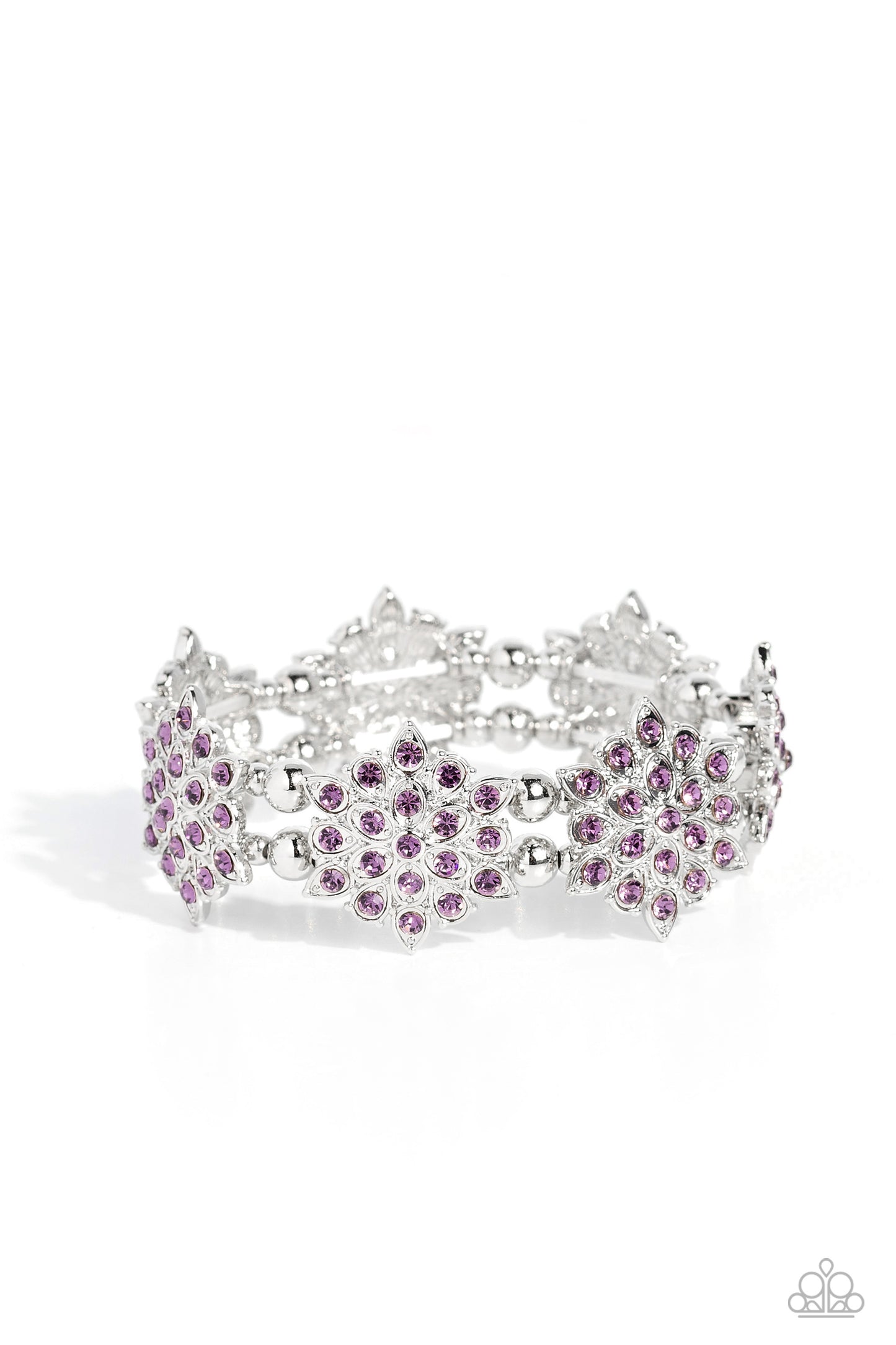 Scintillating Snowflakes - purple - Paparazzi bracelet