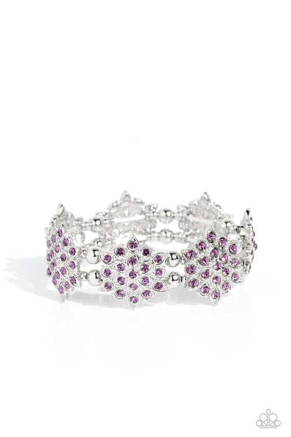 Scintillating Snowflakes - purple - Paparazzi bracelet